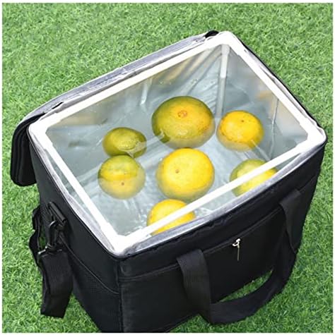 N/A Самозалепваща скоростна Сгъваема кутия за доставка на храна Сгъсти Изолационен чанта, Малка чанта за пикник от алуминиево фолио (Цвят: A, размер: 31 * 21 * 28 см)