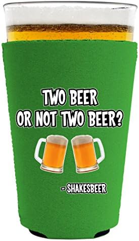 Две чаши бира Или Не Две Чаши бира от Пинтового стъкло Coolie, (Светло зелен)