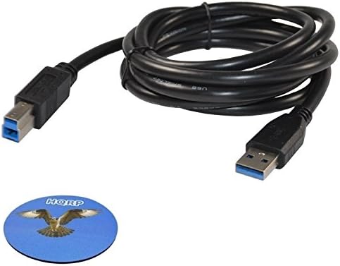 Кабел HQRP 6 фута USB 3.0 Type A-Male-B-Male (M/M) за дискове Fantom G-Force; Игрална диск на Xbox Плюс поставка HQRP