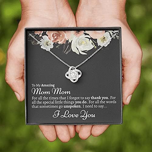 Персонализирана Бижутерия подарък - Колие Love Forever, Подарък за майка на Майка ми, Колие За мама, Украса За мама Мама, Подарък За мама От Внучки, Персонализиран Подарък За мама Мама