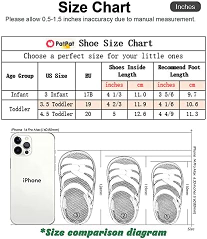 PATPAT Сандали за малки момичета Сандали за момчета [Приятен за кожата материал] [Лек и издръжлив] Детски сандали, Детски обувки и Сандали за малки момичета Обувки за новородени Размерът на детски обувки с отворени