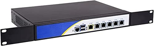 Хардуерна защитна стена, OPNsense, VPN, Устройство на защитната стена на мрежата, Софтуерен рутер, Intel Celeron 4 Ядра J4125, 6 x Intel Gigabit LAN, R3, COM, VGA, с вентилатор, AES-NI (4 GB оперативна памет, 64 GB