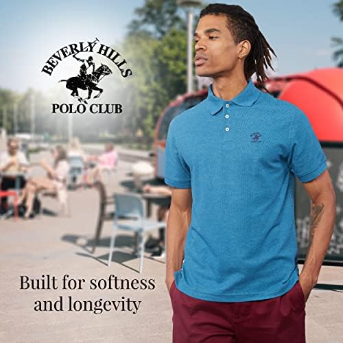 3 Опаковки на мъжки Ризи поло - Мъжки Ризи за голф, Мъжки ризи Поло Pique (S-XL)