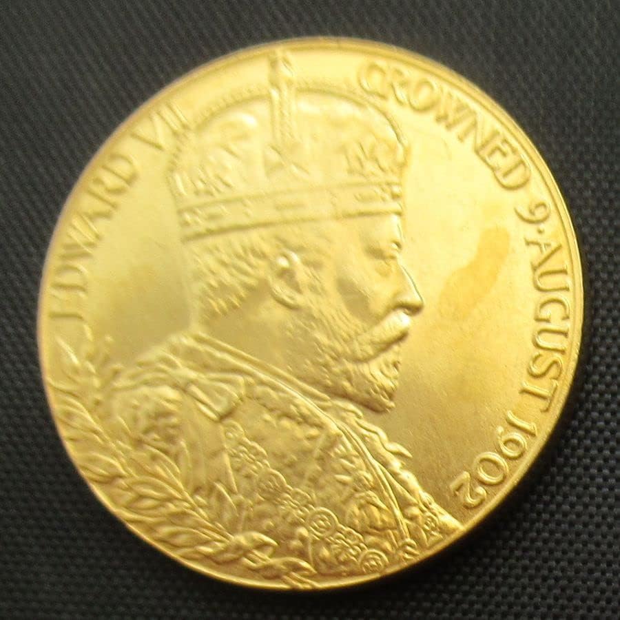Британската медал 1902 Г. Чуждестранна Копие Златни Възпоменателни монети