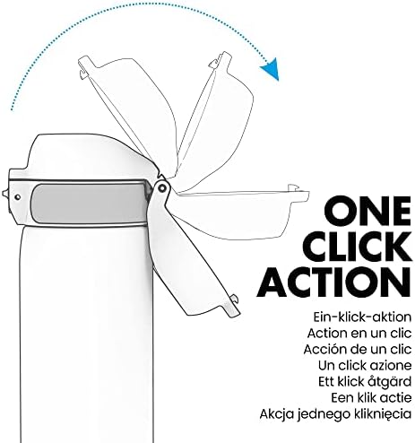 Бутилка за вода от неръждаема стомана с вакуумна изолация Ion8 - Запечатани Бутилка - Подходящ За Подстаканников, 17 мл / 500 мл (опаковка от 1) - OneTouch 2.0 - Blue 2.0