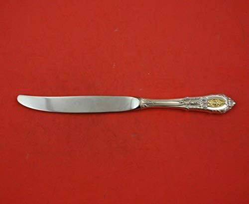 Rose Point Gold by Уолъс Обикновен Нож от Сребро, Модерни прибори за хранене, 9 1/8 инча