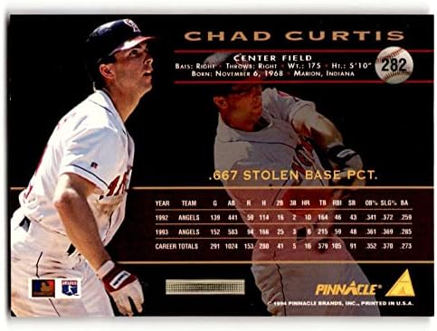 1994 Бейзболна картичка Pinnacle 282 Чад Кертиса от Ню Йорк