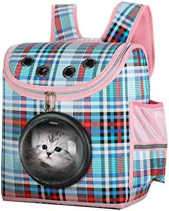 XCQ Космическа Чанта Раница за домашни любимци go Out Преносима Чанта за домашни любимци Дишаща Сгъваема чанта за котки през рамо 112 (Цвят: синьо)
