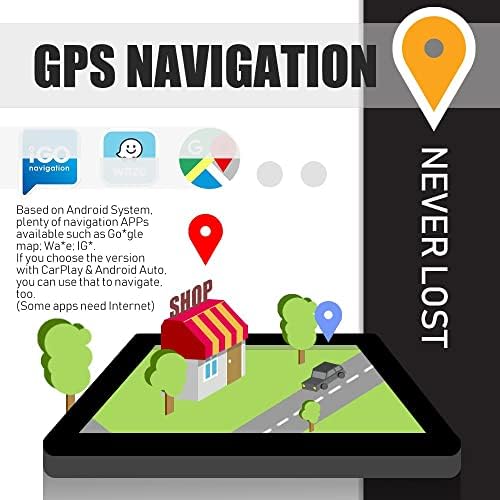 KUNFINE Android Радио CarPlay и Android Auto Авторадио Автомобилната Навигация Стерео мултимедиен плейър GPS Сензорен екран с RDS функция на DSP БТ WiFi Подмяна на устройство за Toyota Rav4 2012-2018, ако е приложимо