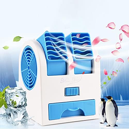 Въздушен Охладител USB Климатик Преносим Персонален Охлаждащ Вентилатор Двойно Воздуховыпускной Годишният Настолен Вентилатор за Стаите в Офиса на Дома на Пътуване