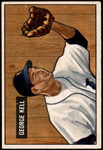 1951 Боуман 46 Джордж Келл Детройт Тайгърс (Бейзболна картичка), БИВШ Тайгърс