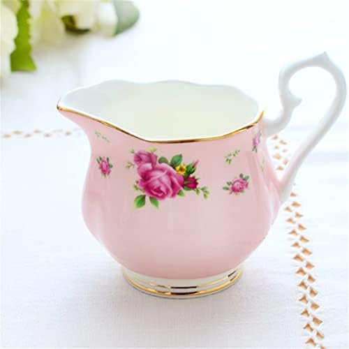 UXZDX Чай Hado с розов дъно, чашата, Елегантен керамични следобеден чай, домашен чай (Цвят: A, размер: както е показано на фигурата)