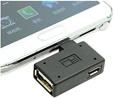 100 бр/пакет Micro USB 2.0 OTG Домакин На 90 Градуса Правоъгълен Адаптер с USB Мощността за Galaxy S4 S5 Note2 Note3 Мобилен Телефон, Таблет