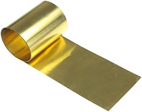 Успешният Месинг Златен лист Фолио Фолио Табела H62 САМ Пилотът на Лист с Дебелина 1 мм, дължина 1000 мм / 39,3 Инчов Латунная табела (Размер: Ширина10 мм)