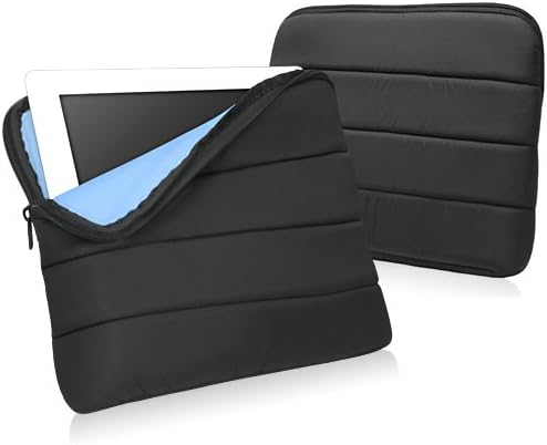 Калъф BoxWave за Plum Ten 3G (Case by BoxWave) - Polar Яке, чанта за Носене от Настоящият мек материал с цип с ръкав за Plum Ten 3G, Plum Ten 3G | Optimax 10 - катранен