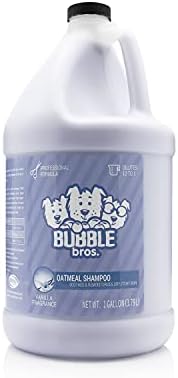 Bubble Bros. Шампоан за кучета от овесено брашно, за Галон от Естествен произход, Премахва миризми от домашни животни, Успокоява Суха и Чувствителна кожа, Облекчава Сърбежа, Професионални, с Обем 128 грама