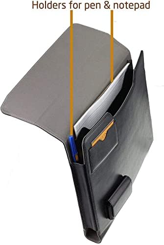Черен кожен калъф-за награда Broonel - Съвместими лаптоп Samsung Galaxy Book3 360 Pro 15,6