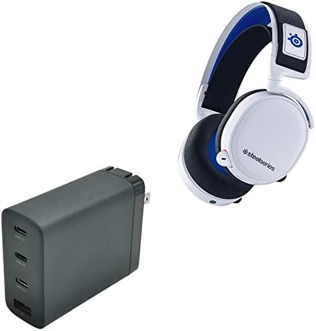 Зарядно устройство BoxWave е Съвместимо с SteelSeries Artcis 7P + Wireless (зарядно устройство от BoxWave) - Монтиране на зарядно устройство PD GaNCharge (100 W), стенно зарядно устройство Tiny PD GAN Type-C Type-A