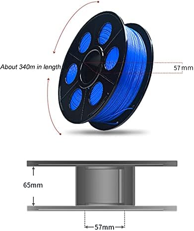Материал за 3D печат на Ico 3D Принтер PLA Конец 1,75 мм за 3D принтер Точност +/- 0,02 мм, 1 кг 1 макара (Цвят: лилав)
