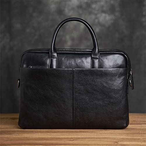Портфолио FEER, Мъжки чанти, Бизнес чанта, Мъжки чанти през рамо за лаптоп, Черен портфейл (Цвят: A, Размер: One Size)