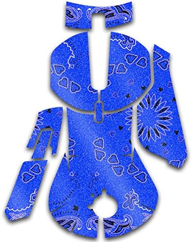 MightySkins Лъскава кожа с пайети, съвместими с игри на мишката SteelSeries Съперник 5 - Синя кърпа | Защитно, трайно гланцово покритие с пайети | Лесно се нанася и променя стил | Произведено в САЩ