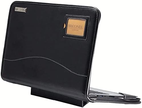 Broonel - Серия Contour - Черен защитен калъф от твърда кожа - Съвместима с лаптопа ASUS Vivobook 15 E510MA-BR997WS