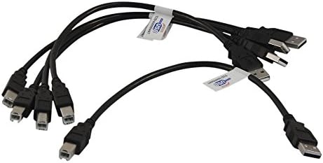 5 Опаковки вашия кабелен магазин, Черни кабели за принтер/скенер с дължина 1 метър USB 2.0 щепсела от A до щепсела Б.