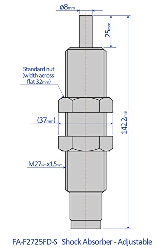 Амортисьори Bansbach Easylift FA-F2725FD-S /Регулируеми, 142,2 mm x 37 mm x 32 мм