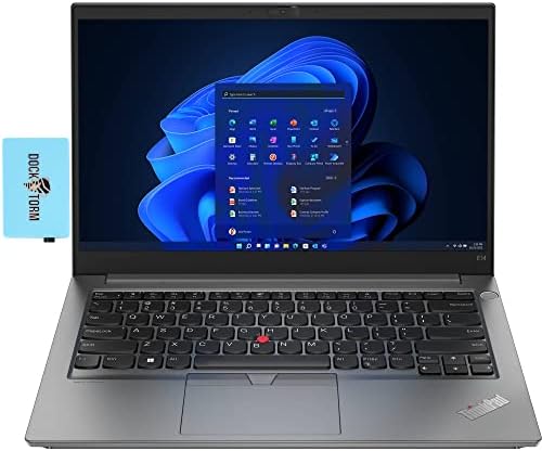 Бизнес лаптоп Lenovo ThinkPad E14 Gen 4 14,0 FHD IPS (6-ядрен процесор AMD Ryzen 5 5625U с честота 2,30 Ghz процесор, 16 GB ram, 2 TB PCIe SSD, AMD Radeon, WiFi 6, BT 5.1, тракпад, RJ-45, Win 10 Pro) с възел Dockztorm