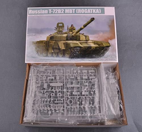 Комплекти пластмасови модели на танкове FMOCHANGMDP 3D Пъзели, руски модел T-72B2 МВТ в мащаб 1/35, Играчки за възрастни и подарък, 11,4 x 4.3 инча