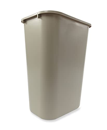 Rubbermaid Commercial Products 41QT / Контейнер за боклук с обем 10,25 литра, за дома / офиса / Под масата, бежов (FG295700BEIG) (опаковка от 3 броя)