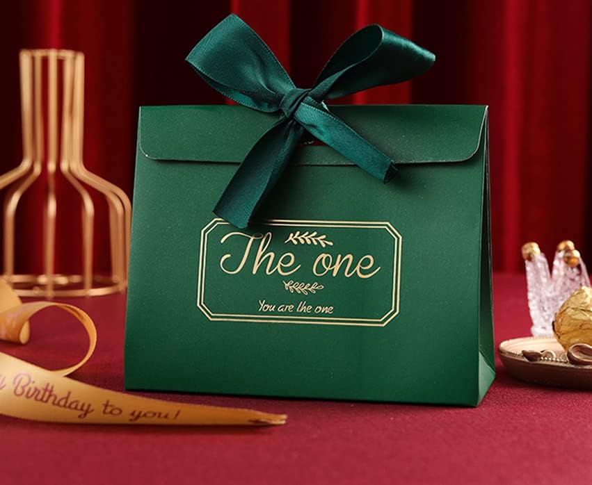 Crysdaralovebi Нова Креативна Сватбена кутия шоколадови бонбони от висок клас, Подарък Кутия за Сватба Спътник, Сватбен пакет бисквити, Кутия за рожден ден (A, 20 бр.)