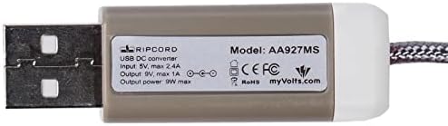 Захранващ кабел myVolts Ripcord от USB до 9 vdc, съвместим с педала ефекти Redbeard Effects Honey Badger
