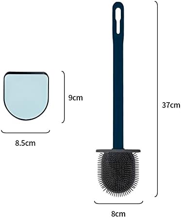 Четка за Тоалетна AMABEAmts Стенни Силиконовата Четка За Тоалетна Автоматично Отваряне и Затваряне на TPR Изчистване на Дезинфекция Четка За Почистване на Тоалетната чиния Инструменти