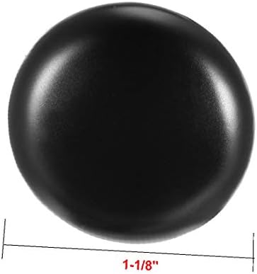 Цинк сплав X-DREE с Диаметър 1-1/8 инча (28 мм), кръгла дръжка за издърпване, плоска черна 5 бр. (покритие от цинк 1-1/8 пульгадас (28 мм), за диаметър, перилья-де-тиро-редондо, негро-плано 5 бр.