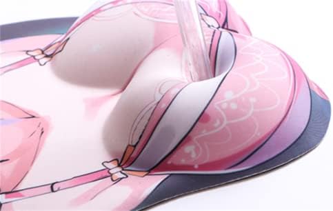 3D Подложка за Мишка за Genshin Raiden Shogun Silicaon Поставка за Китката Възглавница за Китката Нескользящая Обезболивающая за Игра Офис d02