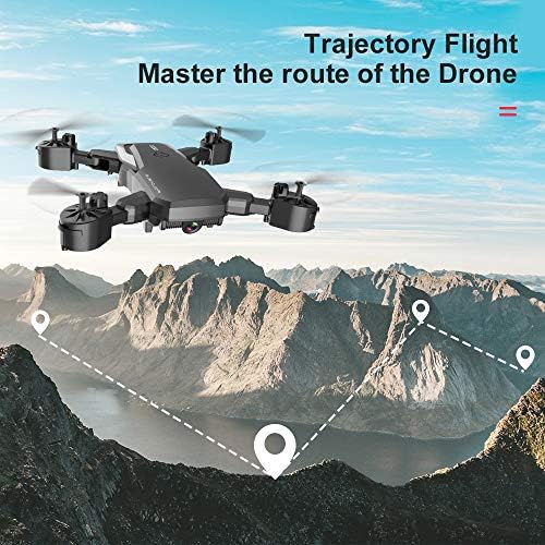 Радиоуправляеми безпилотни самолети, 4K HD Камера Професионална снимка от въздуха с Хеликоптер на 360 Градуса Флип Сгъваем Квадрокоптер (Цвят: F85 4K Черна чанта 2B)